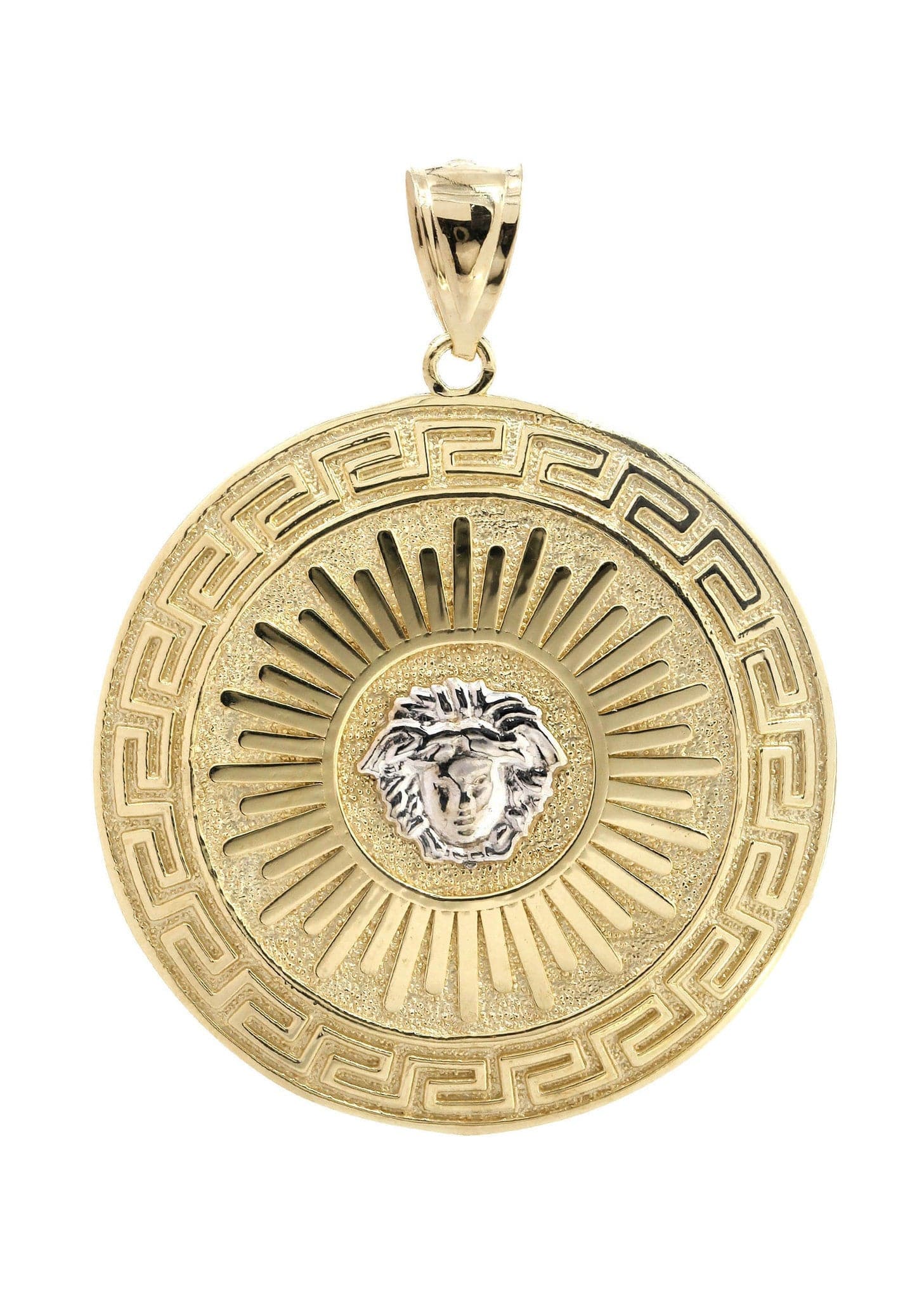 medusa gold pendant