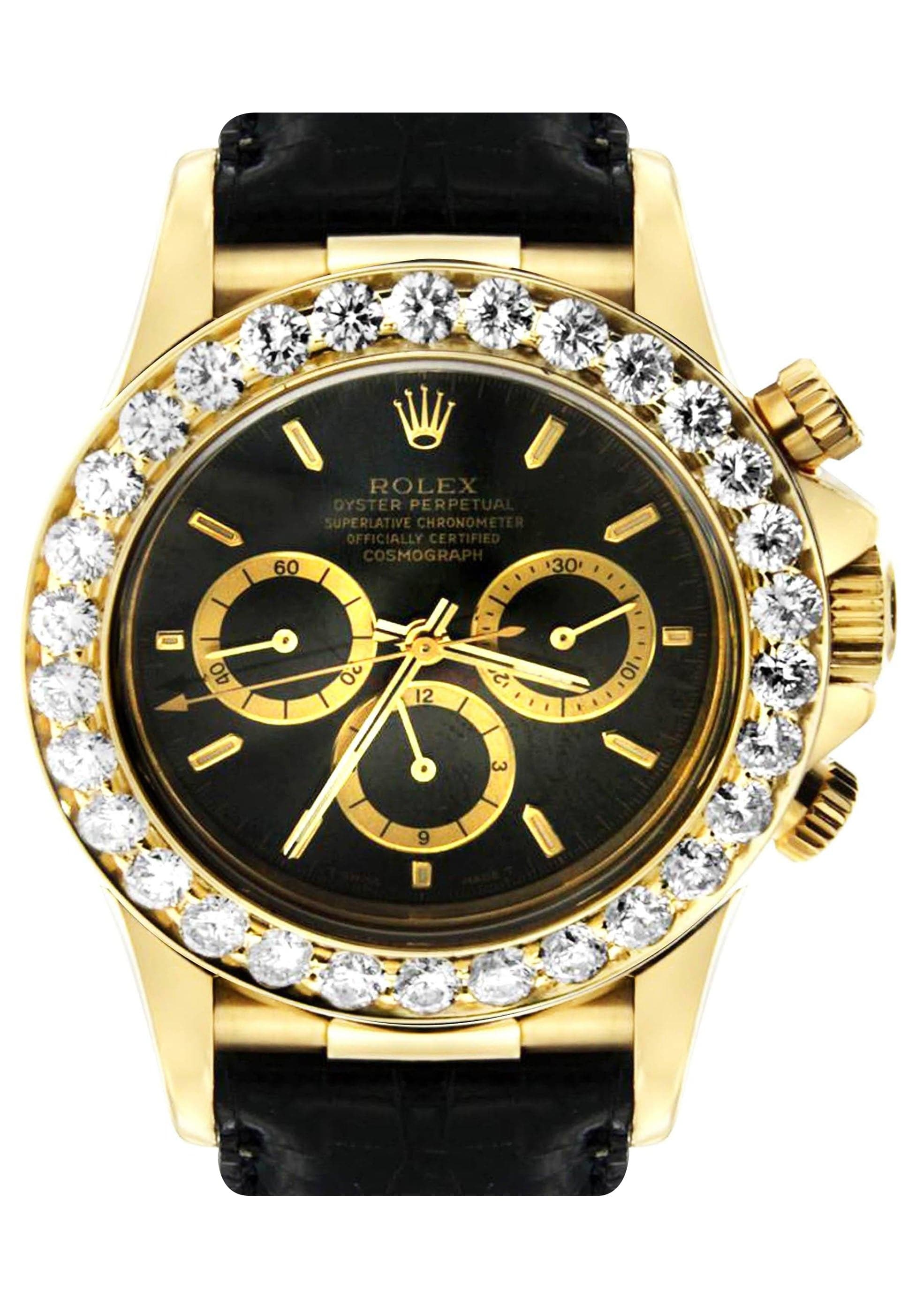 Diamond Rolex Daytona | 18K Yellow Gold | 40 Mm – FrostNYC