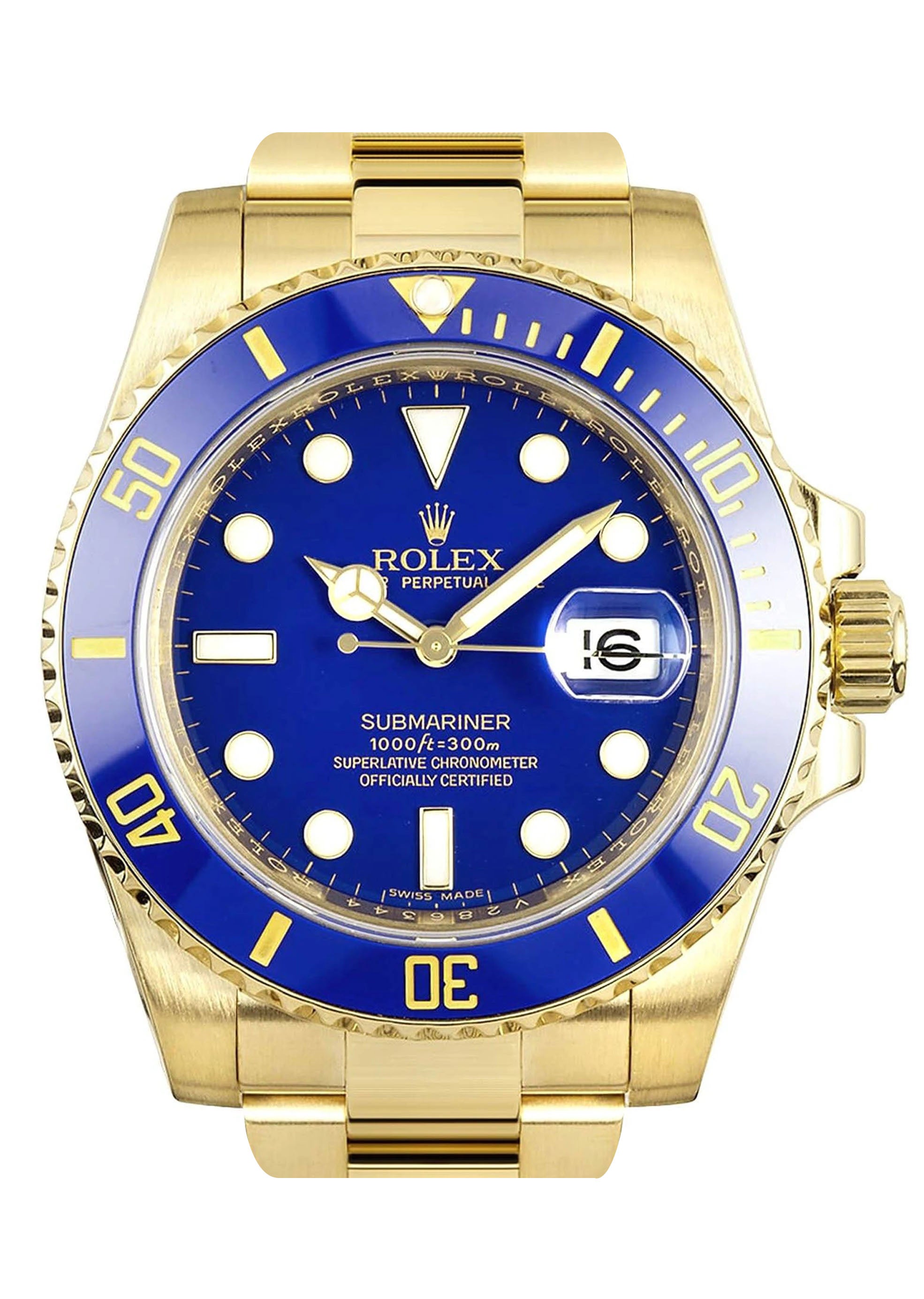 Rolex Submariner | 18K Yellow Gold | 40 Mm – FrostNYC