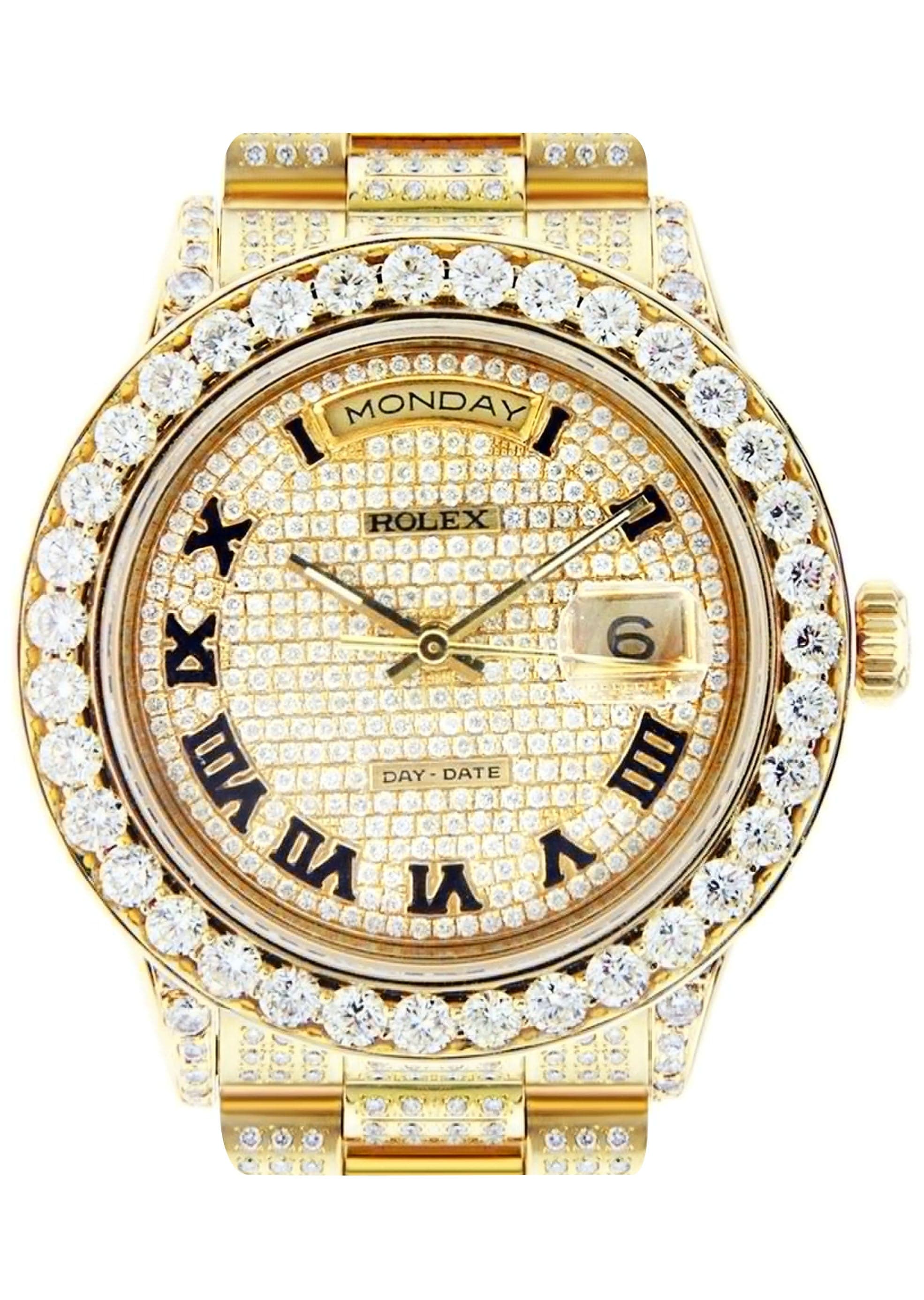 Diamond Rolex Day-Date | 18K Yellow Gold | 36 Mm – FrostNYC