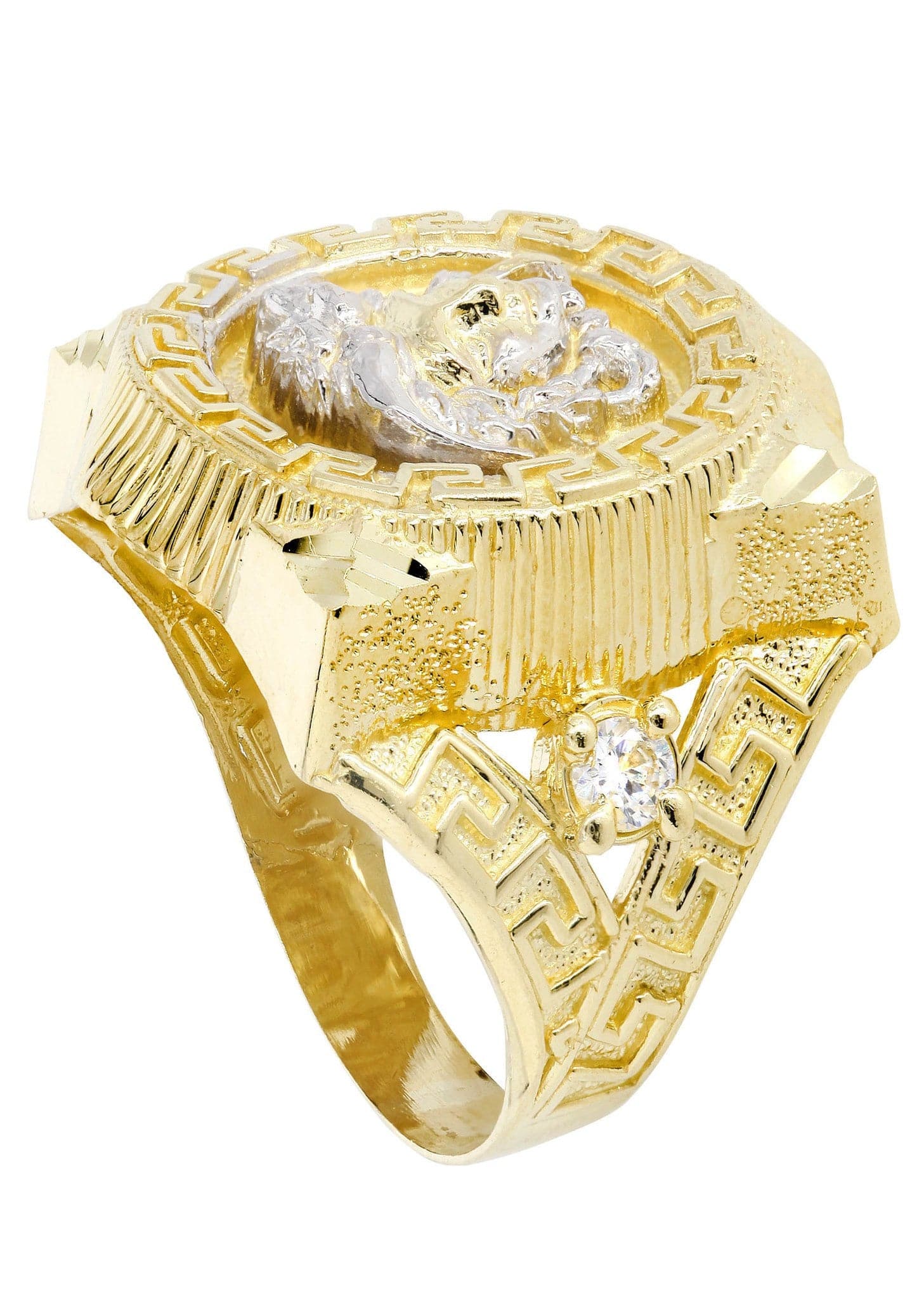 10k gold versace ring