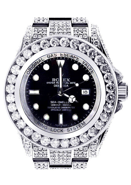 rolex sea dweller iced out