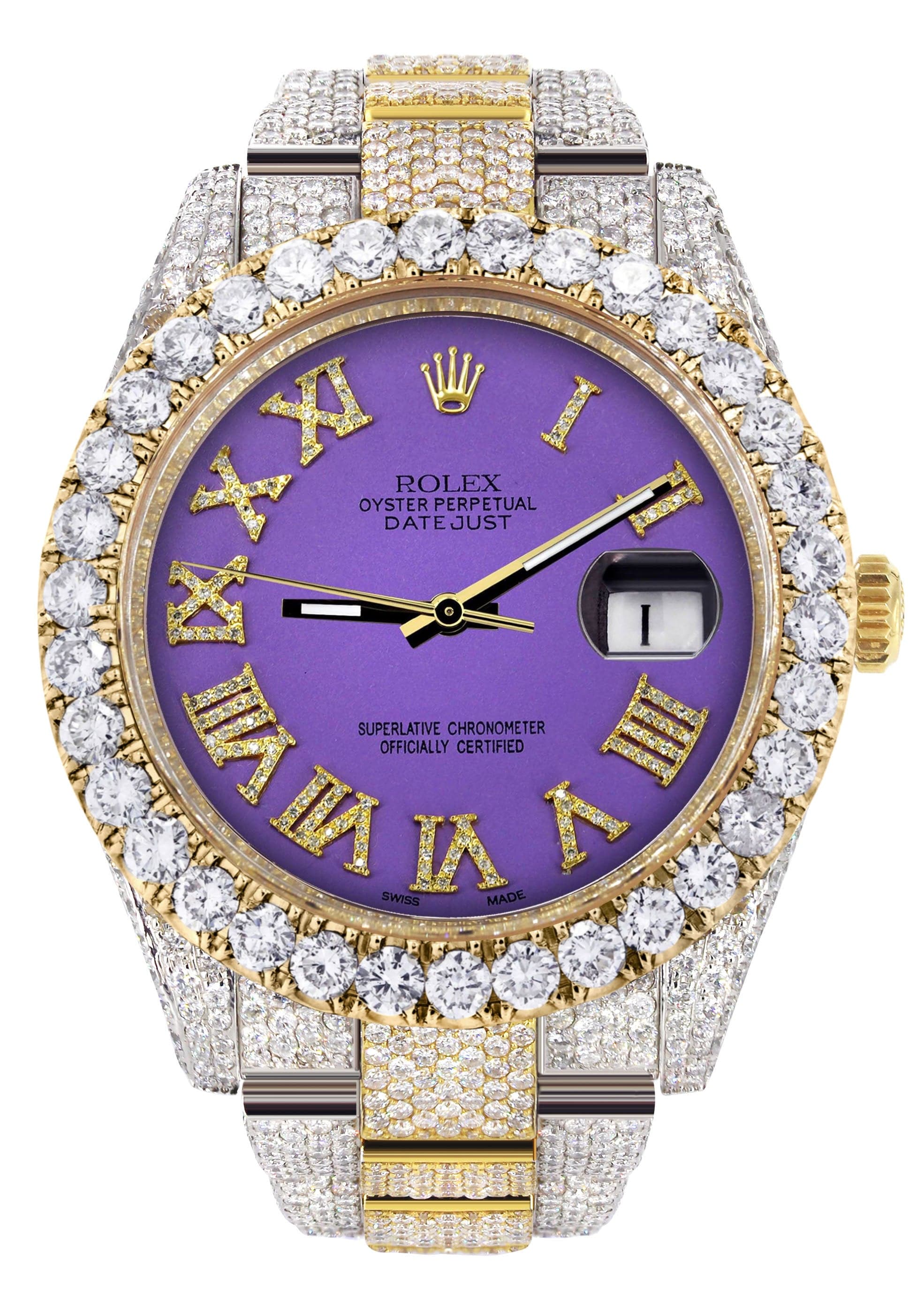 rolex datejust purple