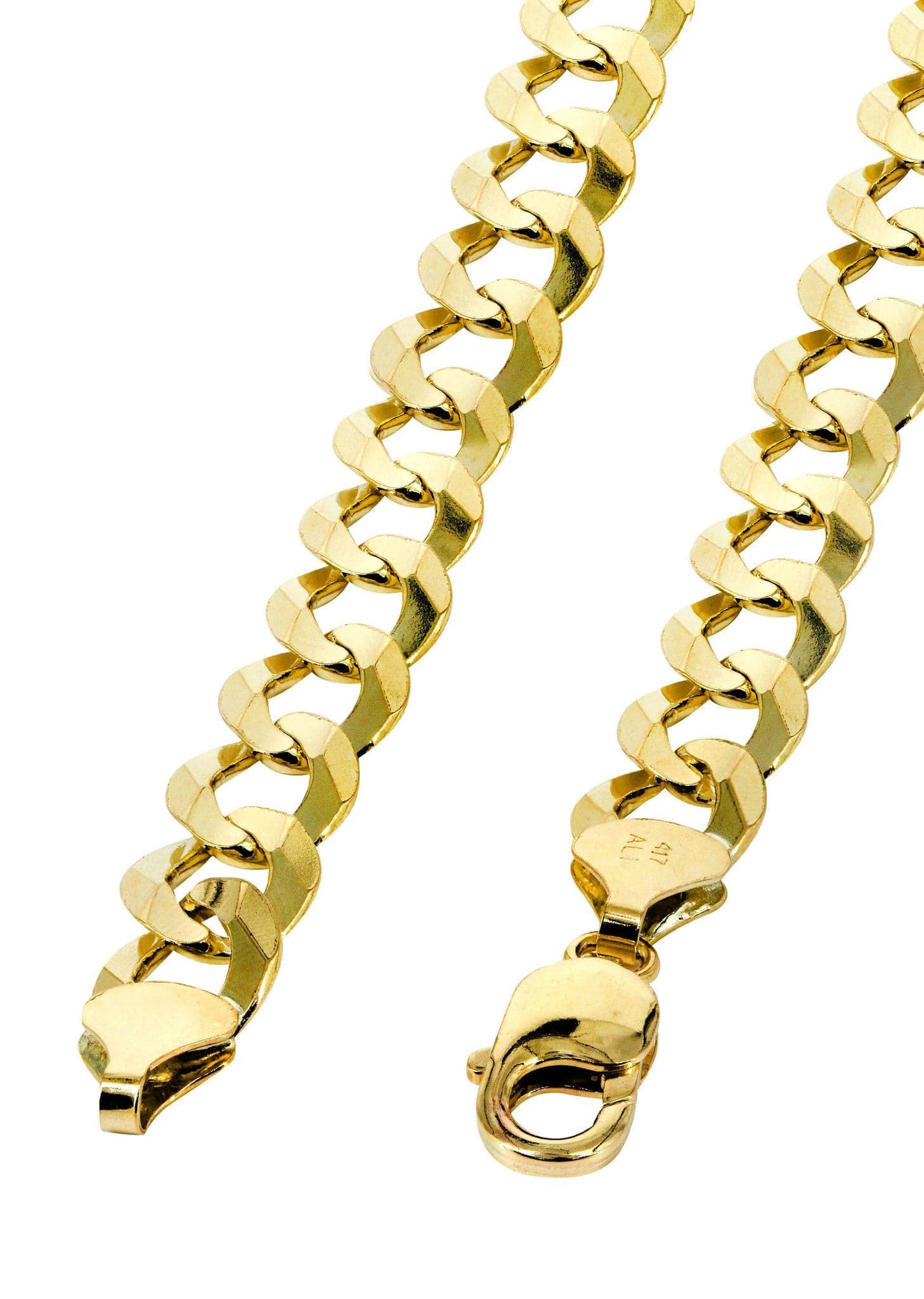 14K Gold Chain - Solid Cuban Link Chain – FrostNYC