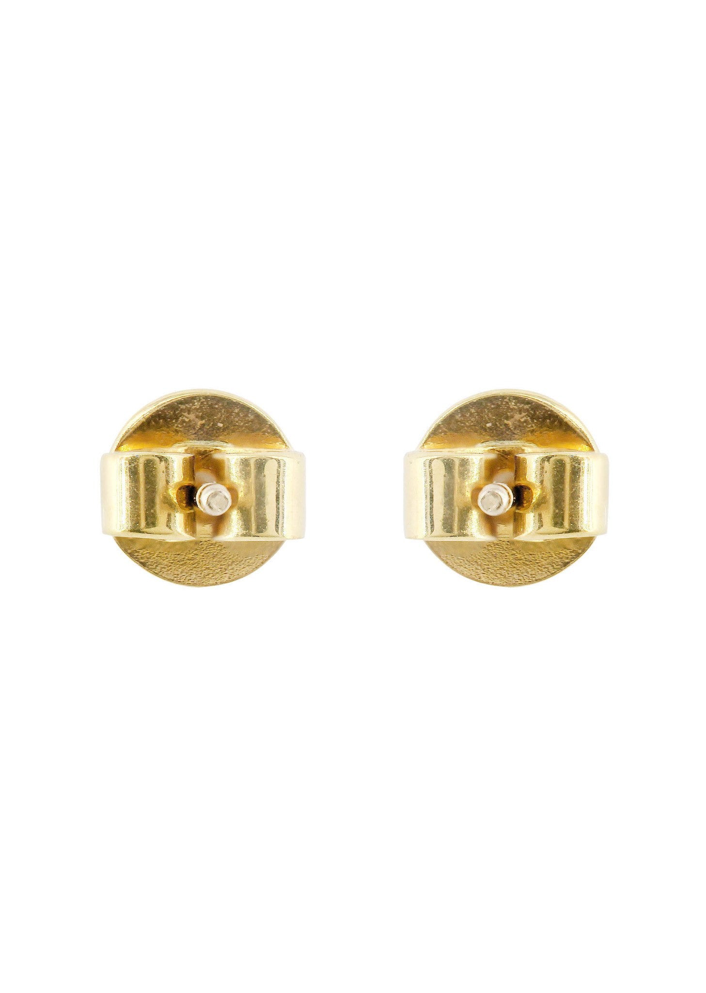 Stud Diamond Earrings For Men Illusion Set | 14K Yellow Gold | 0.43 Ca ...