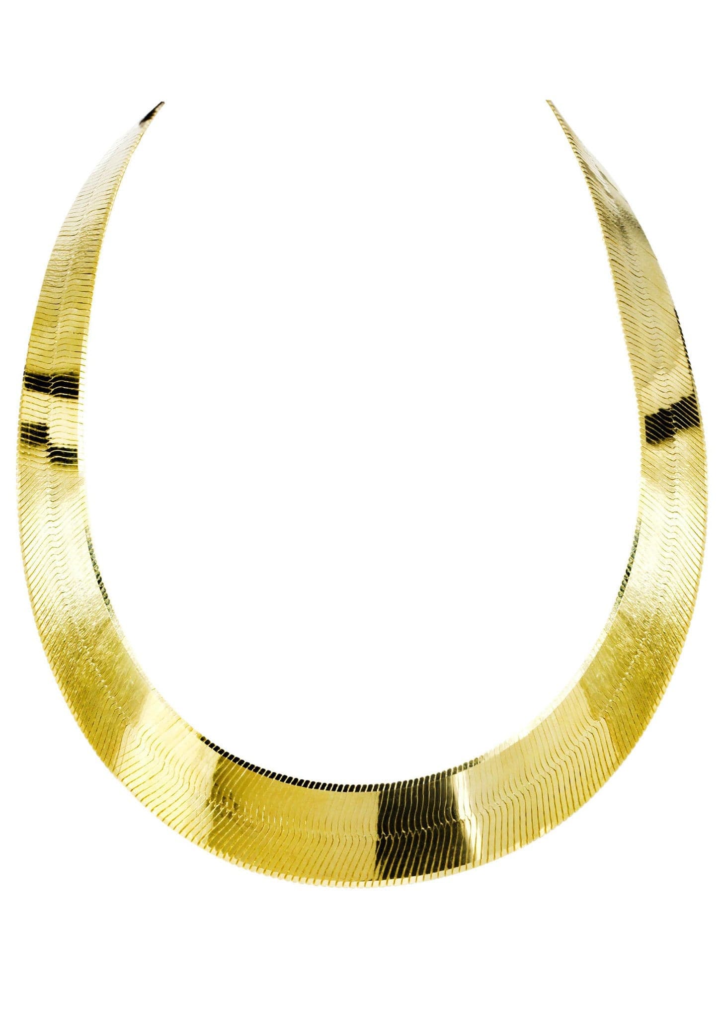 Gold Chain - Mens Herringbone Chain 10K 