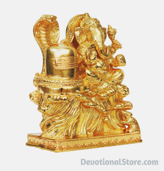 Shivalingam with Ganapathi