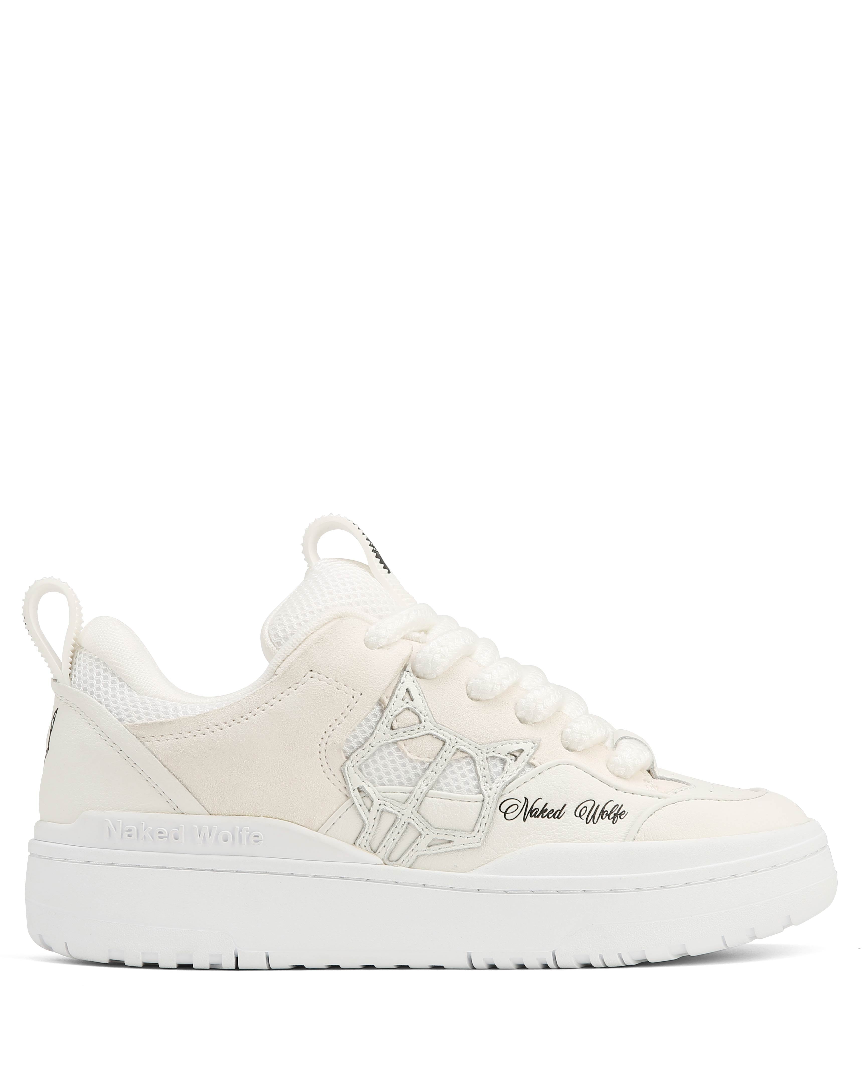 Shop Naked Wolfe Area Genysis Leather/mesh/suede White