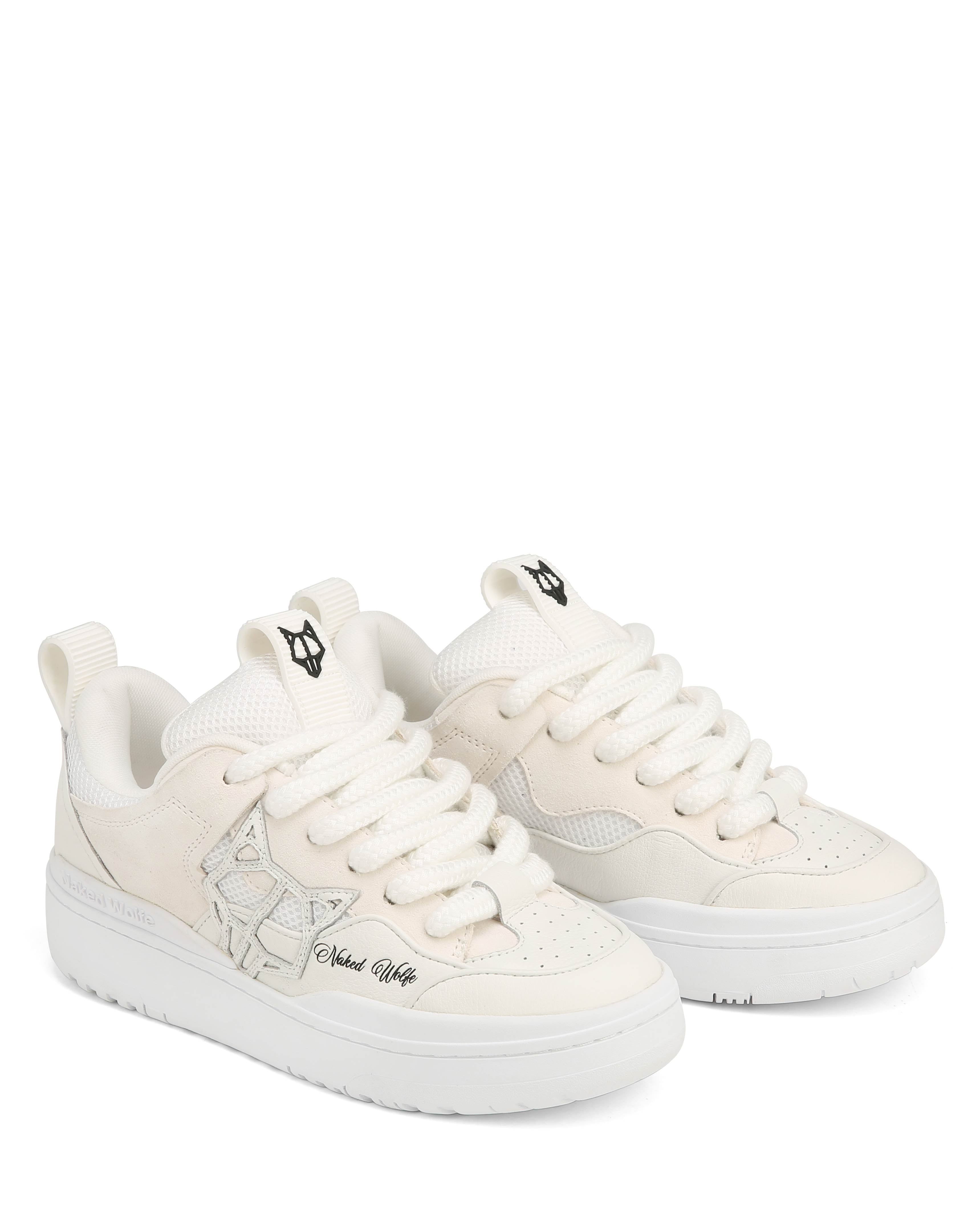Shop Naked Wolfe Area Genysis Leather/mesh/suede White