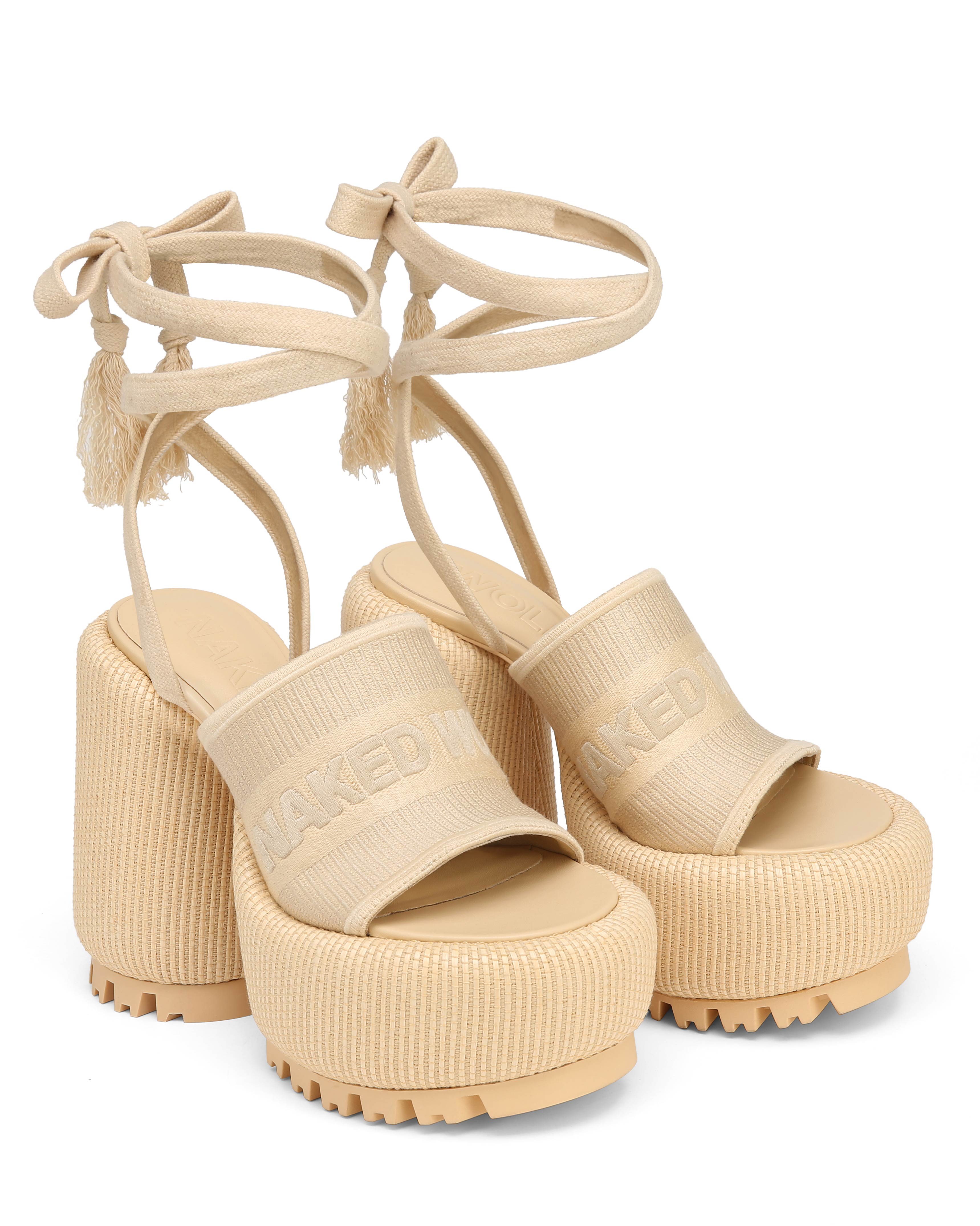 Shop Naked Wolfe Beach Off White Raffia