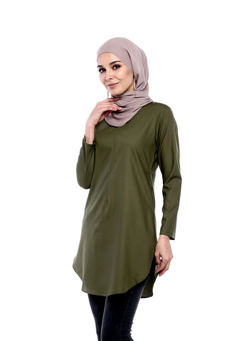 Blouse Labuh Olive Green