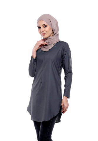 Blouse Labuh Grey