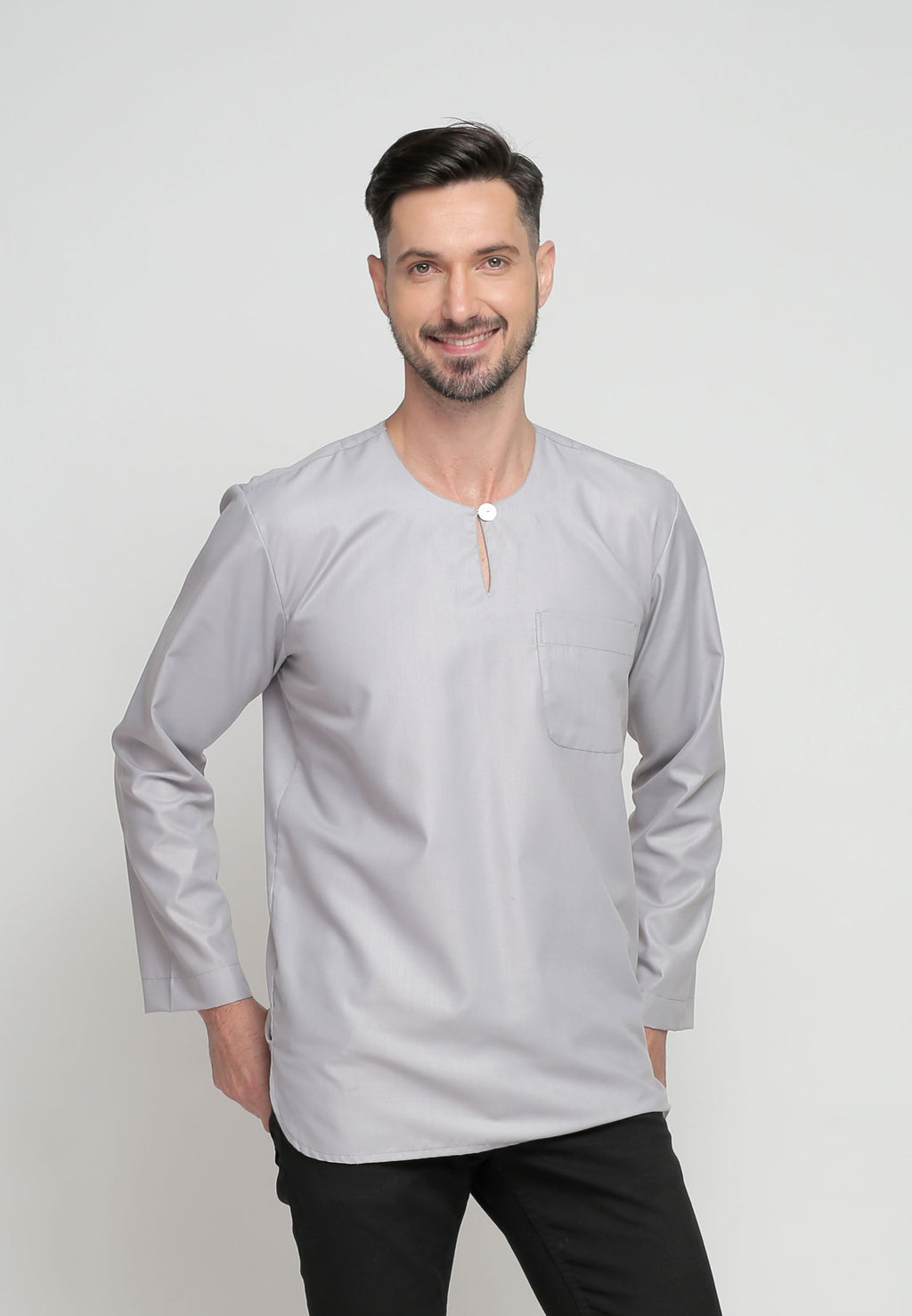 Executive White Twill Cotton Fitted Shirt