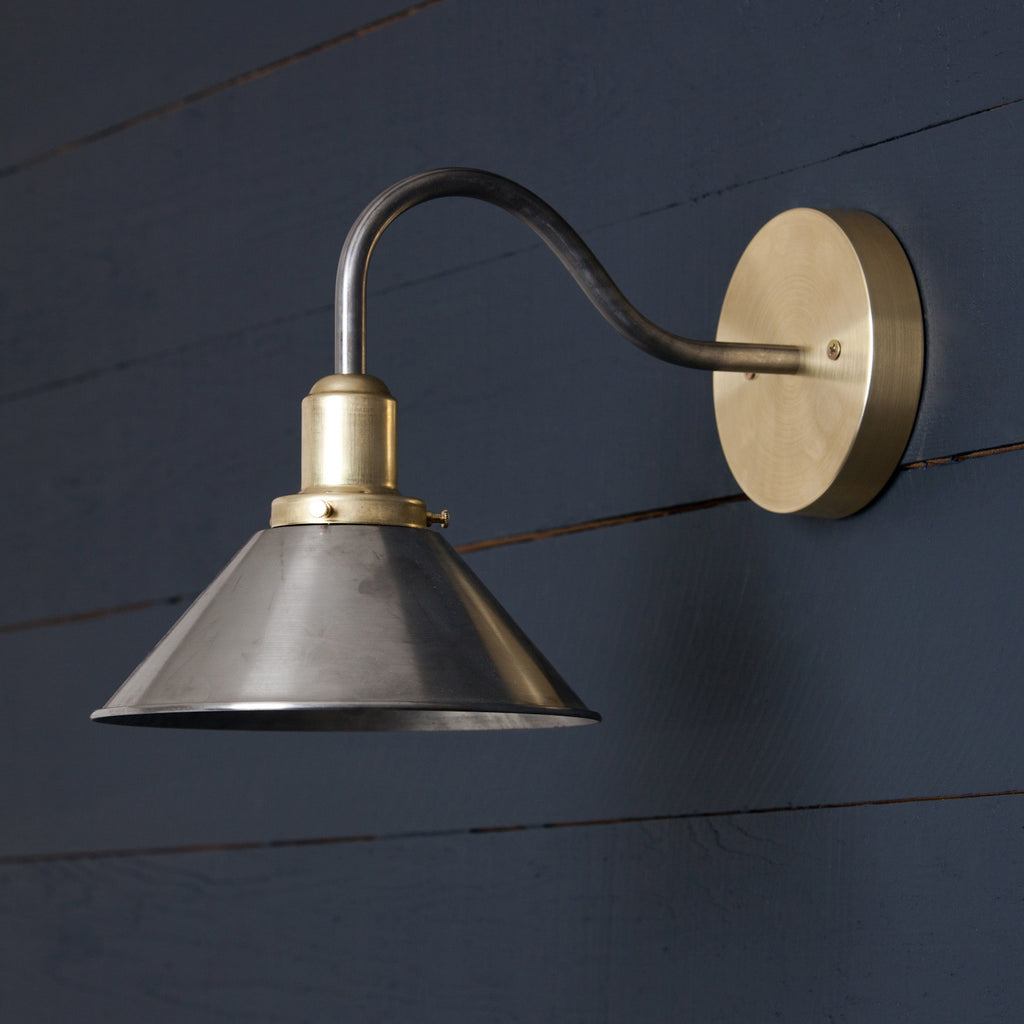 metal shade sconce