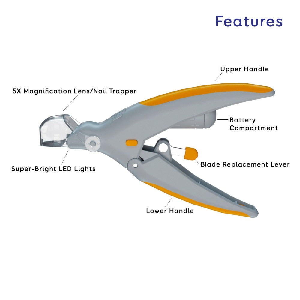 dog nail clippers with quick sensor