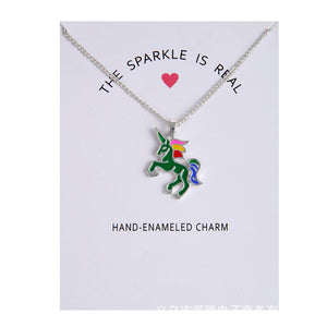Unicorn Necklace Pendant Charms Chain - Your Lifestyle Corner