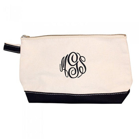 Monogram Cosmetic Bag — When it Rains Paper Co.