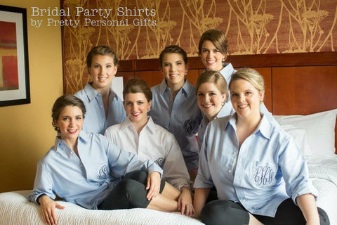 bridal party button down shirts