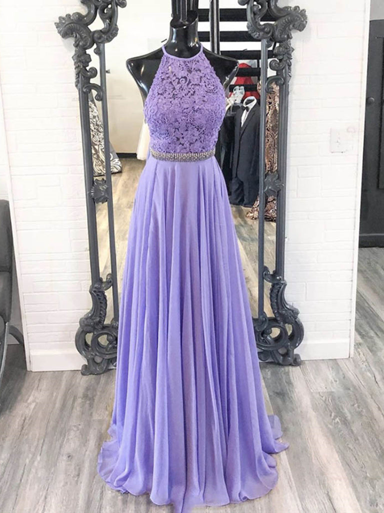 violet formal dress