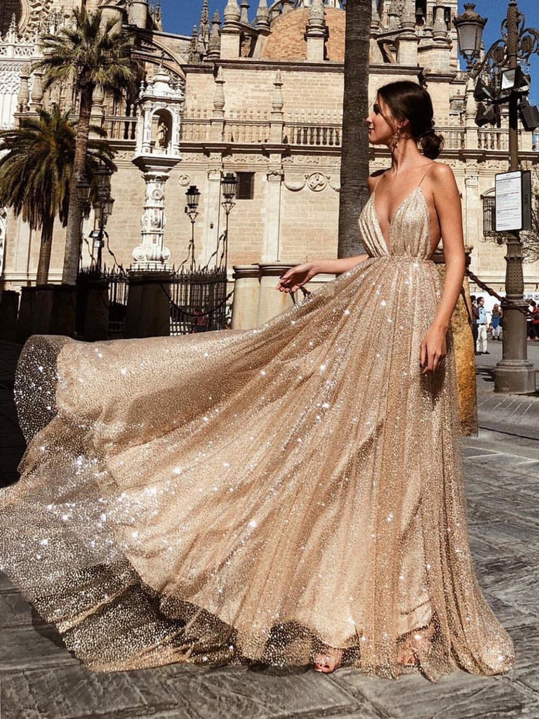 champagne colored prom dresses