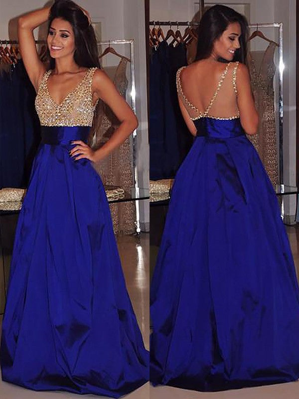 shiny royal blue dress