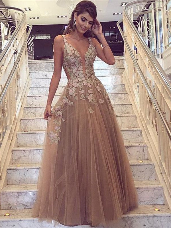 champagne color formal gown