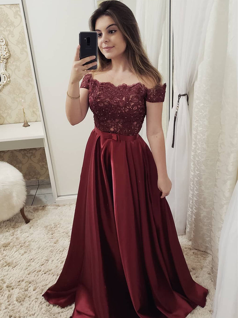burgundy color dress