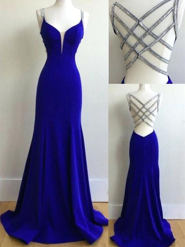 royal blue dress long prom