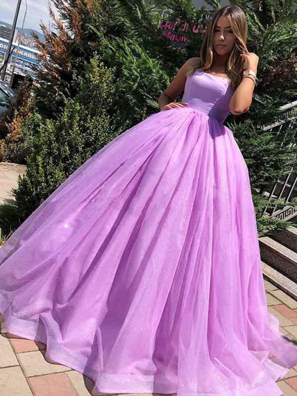 lilac evening gown