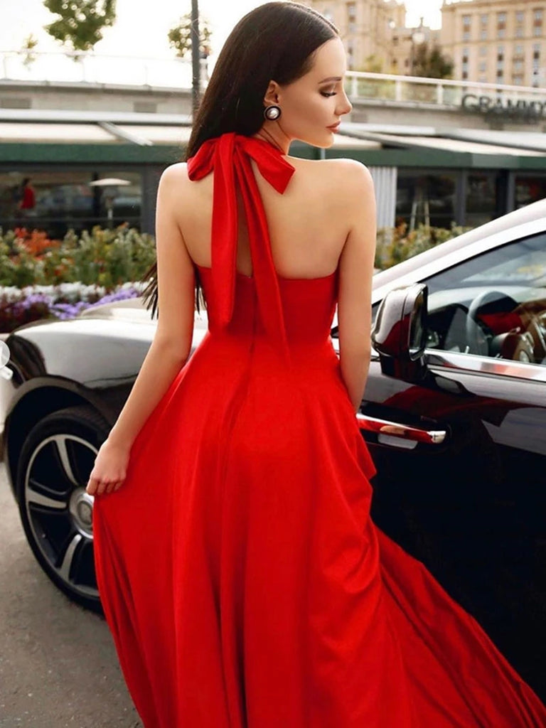 elegant halter dress