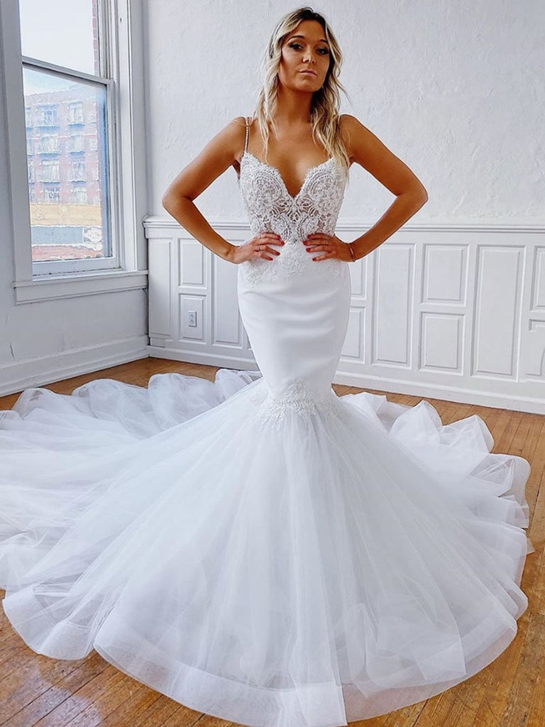 Backless Mermaid Wedding Dress