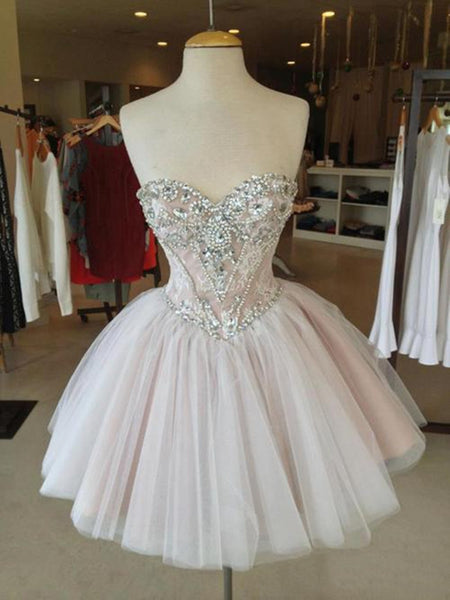 Sweetheart Neckline Short Prom Dresses, Homecoming Dress – Shiny Party