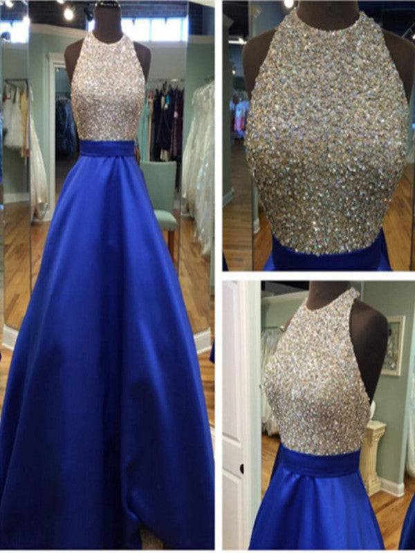 evening gown blue colour