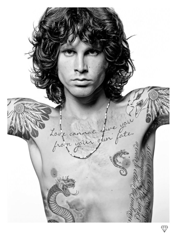 Jim Morrison Portrait Tattoo by Sam Ford TattooNOW