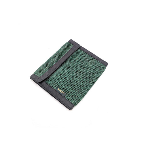 Organic and eco-friendly 2 fold wallet in green color