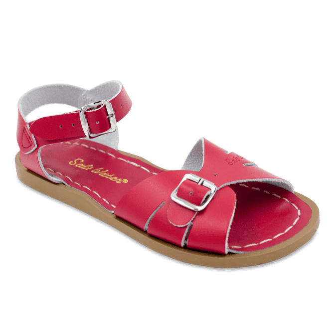 Buy Solid Strap Kitten Heel Sandals Red For Women | Styli Kuwait