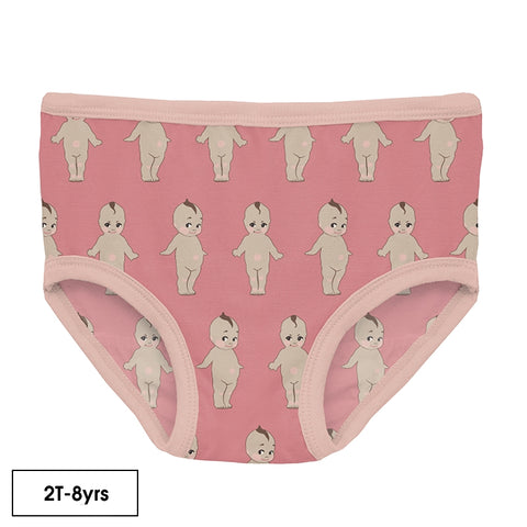 Kickee Pants Girl's Underwear Set of 3, Summer Sky Mini Fruit, Lotus