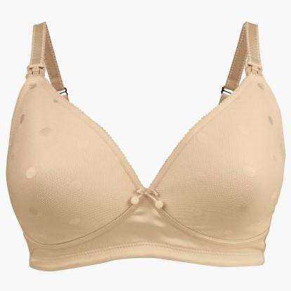 Buy Cake Lingerie Women's Waffles Flexibile Wire Maternity Nursing Bra,  Buttermilk, 32C at