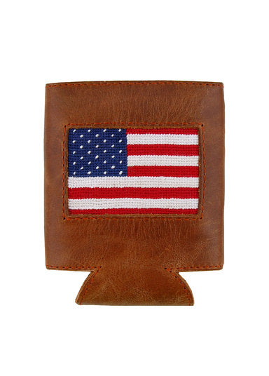 American Flag Needlepoint Can Holder by Smathers & Branson
