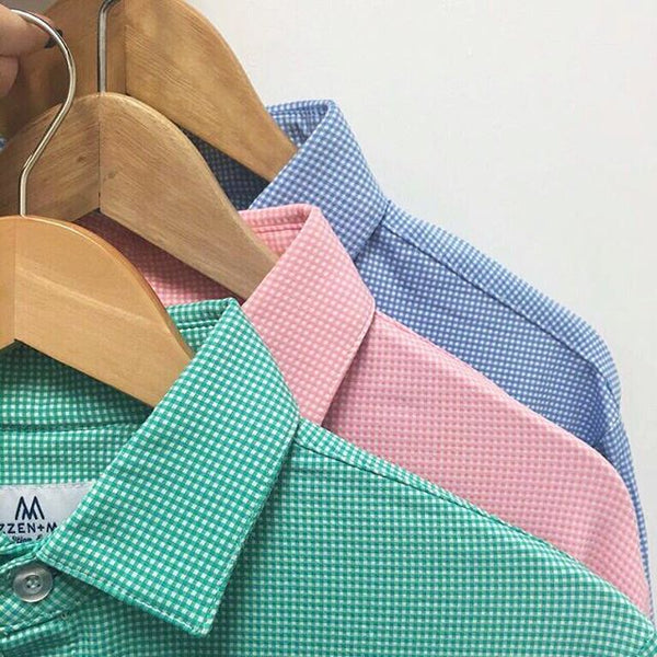 The "Beckett" Button Down in Light Blue by Mizzen+Main