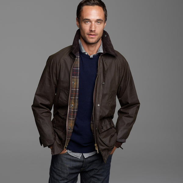 Classic Bedale Waxed Jacket in Olive by Barbour