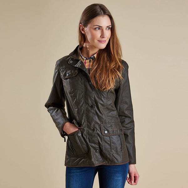 barbour utility wax jacket womens