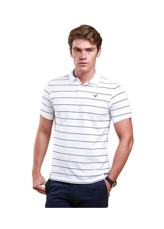 Lawrence Polo in White by Barbour