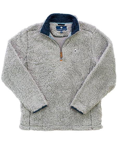 southern shirt co sherpa pullover with pockets