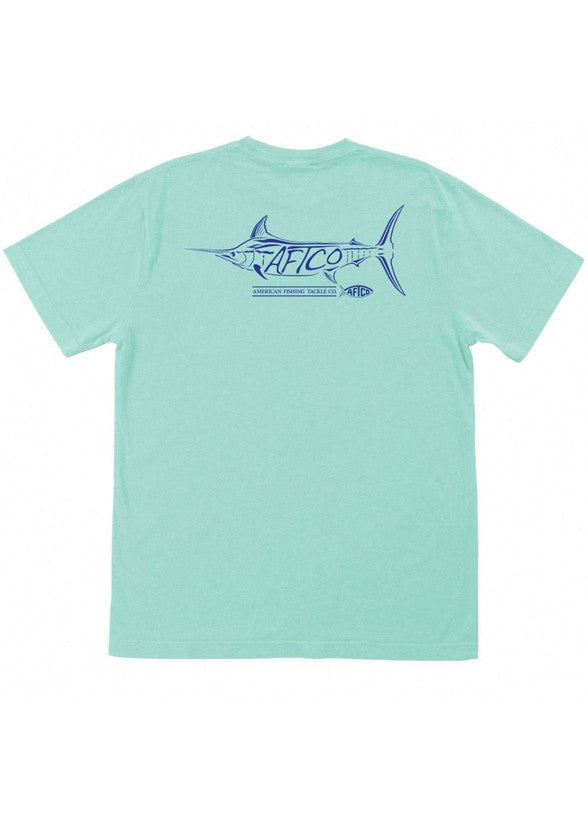 Bill's Fish Pocket Tee Shirt in Vintage Maui Green