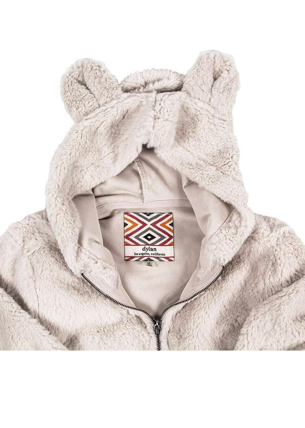 YOUTH Silky Pile Pullover Teddy Bear in Winter White by True Grit