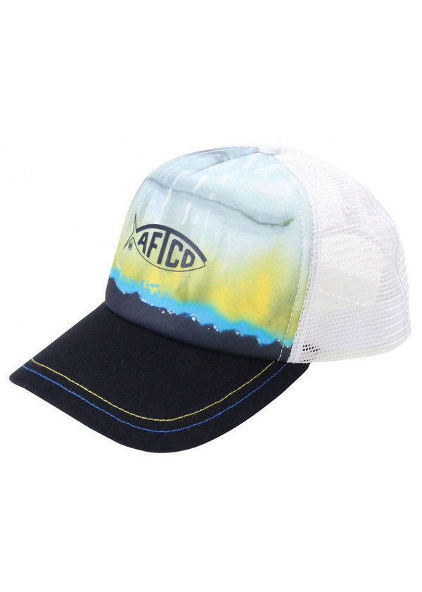 Yellowfin Trucker Hat in Navy by AFTCO