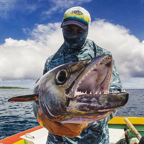 Yellowfin Trucker Hat in Navy by AFTCO