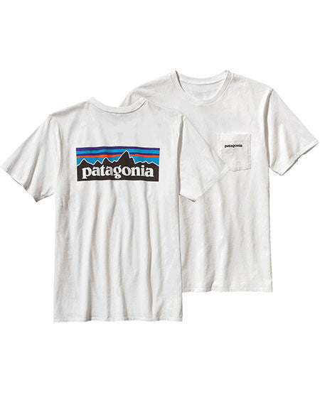 Republikanske parti Dødelig Hound Patagonia | Men's P-6 Logo Cotton Pocket T-Shirt - Tide and Peak Outfitters