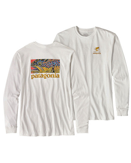 Panda Glad Dekoration Patagonia | Men's Long Sleeved Eye of Brown World Trout T-Shirt - Tide and  Peak Outfitters